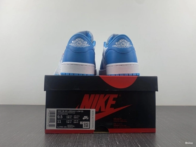 Bmlin Shoes Air Nike SB x 1 CJ7891-401 Jordan UNC Low 0824